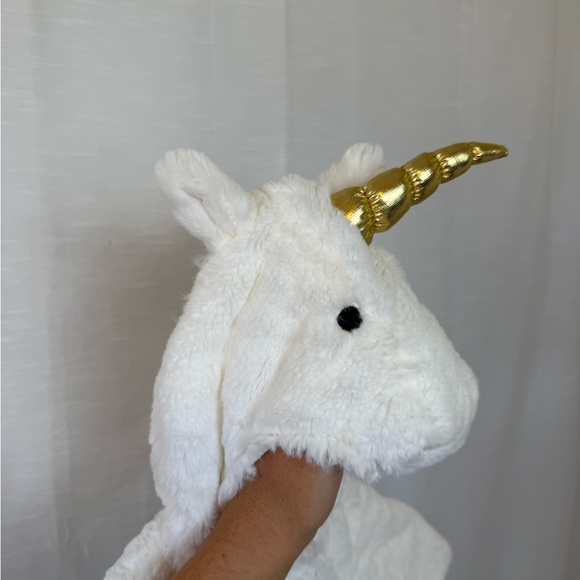 Pottery Barn Kids White and Gold Unicorn Costume - Picture 4 of 10